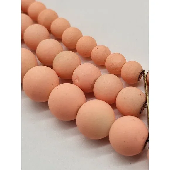 David Aubrey Statement Crystal Beaded Pastel Necklace Peach Green Yellow Boho - Picture 4 of 10